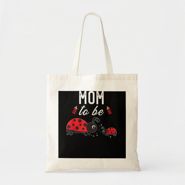 Bolsa Tote Mãe, Ser Chá de fraldas Ladybug Mãe (Frente)