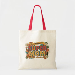 Bolsa Tote Mãe Super Retro Floral Estética - Todos os Dias