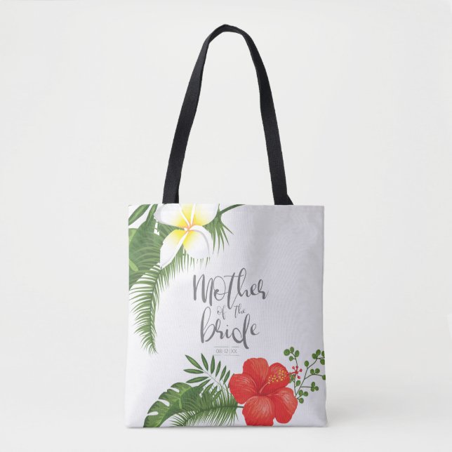 Bolsa Tote Mãe Tropical Floral da Noiva ID475 (Frente)