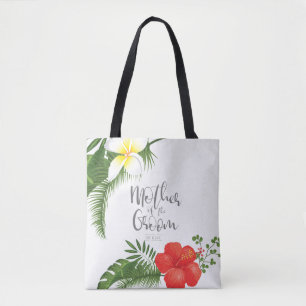 Bolsa Tote Mãe Tropical Floral do Groom ID475