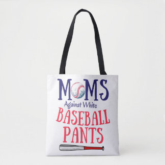 Bolsa Tote Mães Contra Calças Brancas de Beisebol