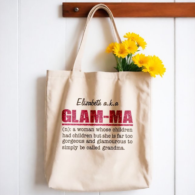 Bolsa Tote Mães De Glama Cinza Quente (Great Mother's day gift! Stay classy and let everyone know age is truly just a state of mind!)