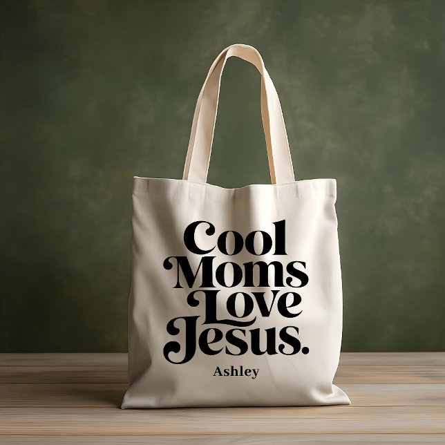 Bolsa Tote Mães Legais Amam Jesus (Front)