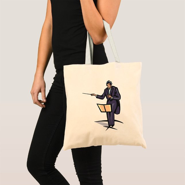 Bolsa Tote Maestro de Orquestra Sinfônica Música Clássica (Criador carregado)