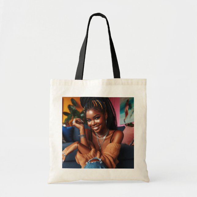 Bolsa Tote Magia da Melanina (Frente)