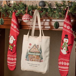 Bolsa Tote Magia de Natal escandinava