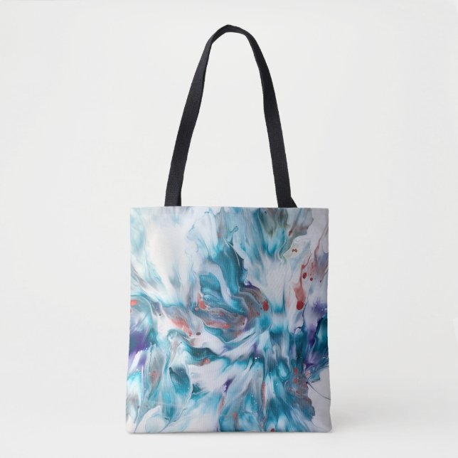 Bolsa Tote Magia Verde-azulada (Frente)