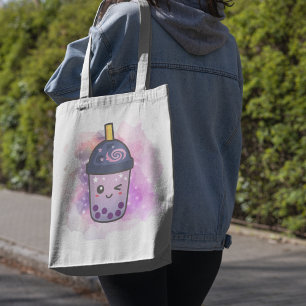 Bolsa Tote Magic Galaxy Boba Tea Marca de Toque Personaliza