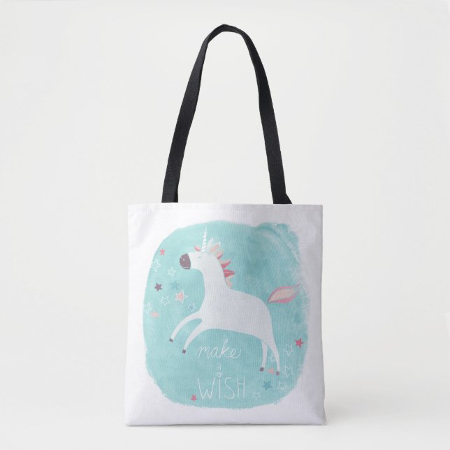 Bolsa Tote Magic Unicorn Squad - Faça um desejo (Frente)