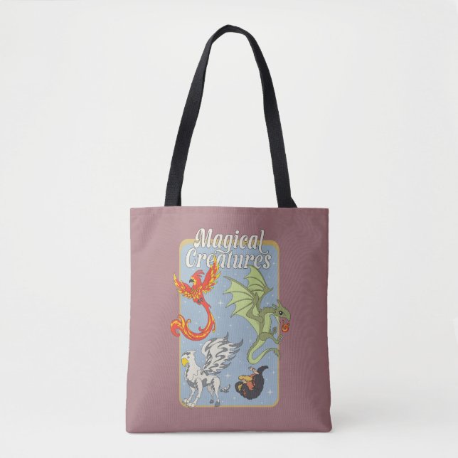 Bolsa Tote Magical Creatures Vintage Graphic (Frente)