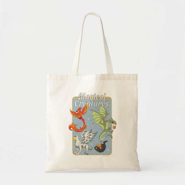 Bolsa Tote Magical Creatures Vintage Graphic (Frente)
