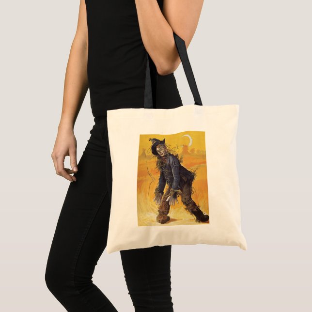 Bolsa Tote Mágico de Oz Scarecrow, Contos de Fada de Vintage (Frente (produto))