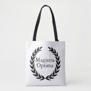 Bolsa Tote Magistra Optima Latim Professora    