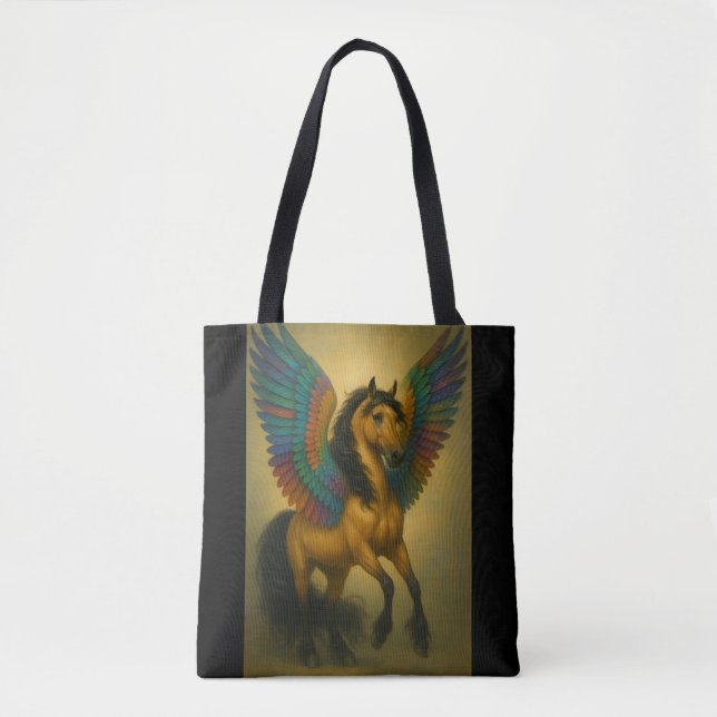 Bolsa Tote Magnificent Horse With Spectacular Wings (Frente)