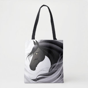 Bolsa Tote Magnífico Cavalo Negro