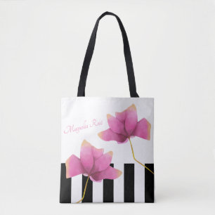 Bolsa Tote Magnolia Rosé Modern Floral Design