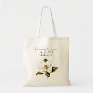 Bolsa Tote Magnólias brancas que Wedding a sacola