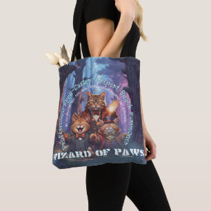 Bolsa Tote Mago das Patinhas Amante de Gatos Fantasia