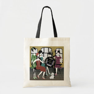 Bolsa Tote Mah Jongg Flappers Dog Bag