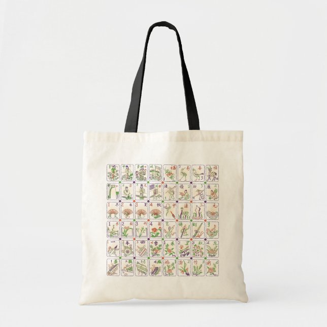 Bolsa Tote Mah Jongg Honor Azulejos Bag (Frente)