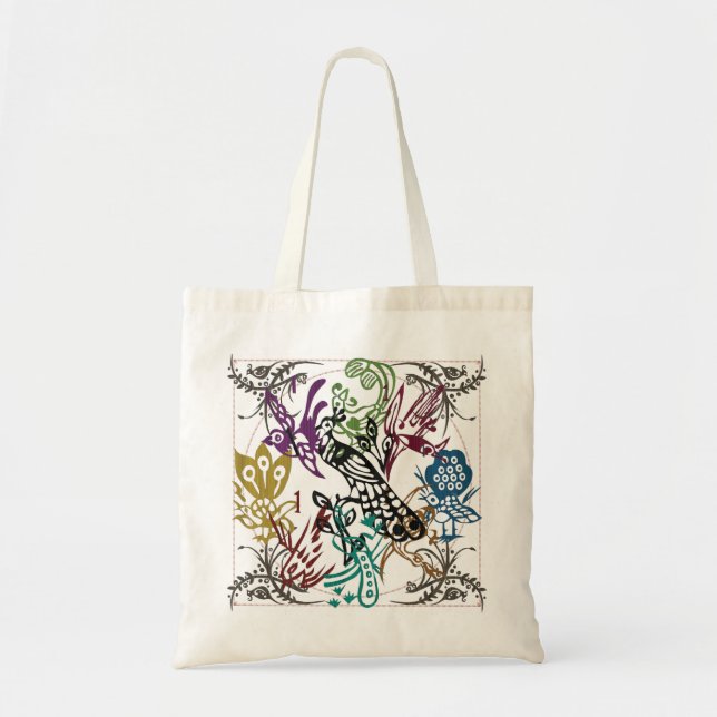 Bolsa Tote Mah Jongg One Bams Birds Bag (Frente)