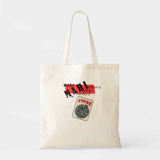 Bolsa Tote Mahjong tem sempre palhaços (Frente)