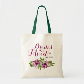 Bolsa Tote Maid De Noivas Florais Rosa