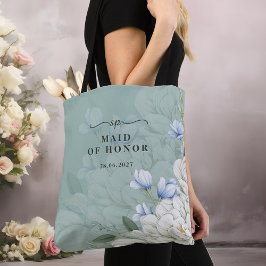 Bolsa Tote Maid of Honor | Sage Green & Floral Wedding