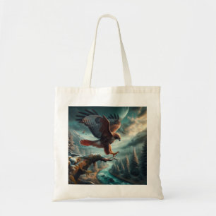 Bolsa Tote Maiestoso Falcão de Altura Vermelha Soar