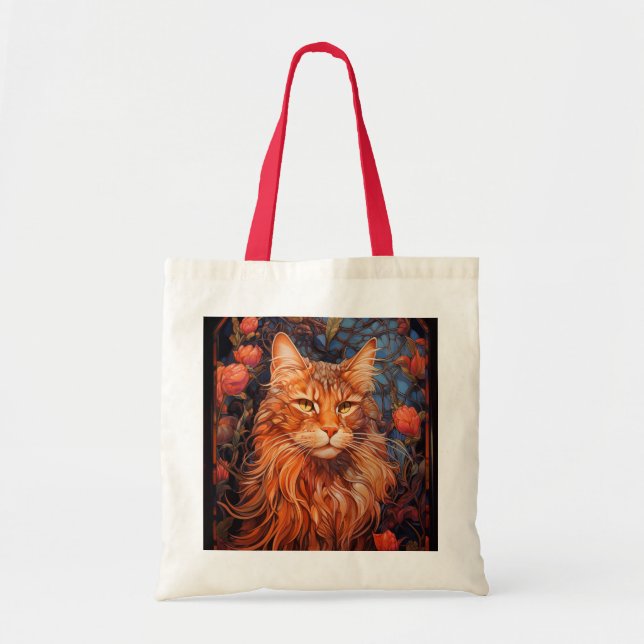 Bolsa Tote Maine Coon cat (Frente)