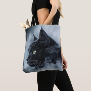 Bolsa Tote Maine Coon em Fog