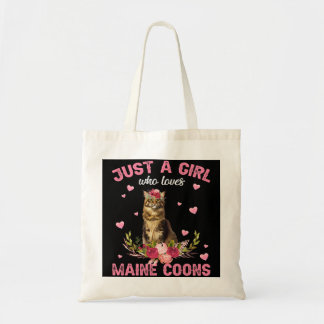 Bolsa Tote Maine CoonCat Lover Oferece Apenas Uma Menina Que 