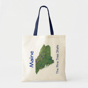 Bolsa Tote Maine Map Bag