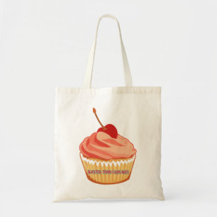 Bolsa Tote Mais doce do que a sacola das canvas dos cupcakes