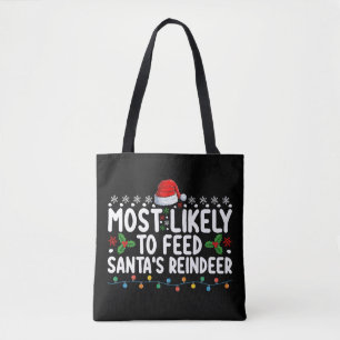 Bolsa Tote Mais Propenso a Alimentar os Renos de Natal do Pap