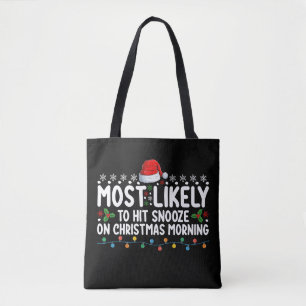 Bolsa Tote Mais Propenso a Apertar o Soneca na Manhã de Natal