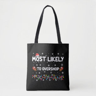 Bolsa Tote Mais Propenso a Comprar Demais na Compra de Natal
