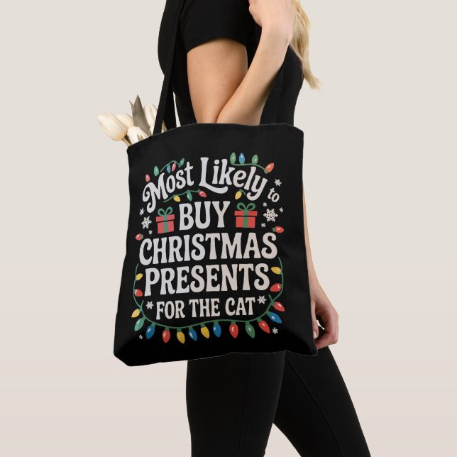 Bolsa Tote Mais Propenso a Comprar Presentes de Natal para o  (Close Up)