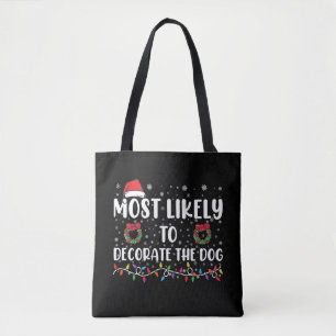 Bolsa Tote Mais Propenso a Decorar o Cachorro Correspondente 