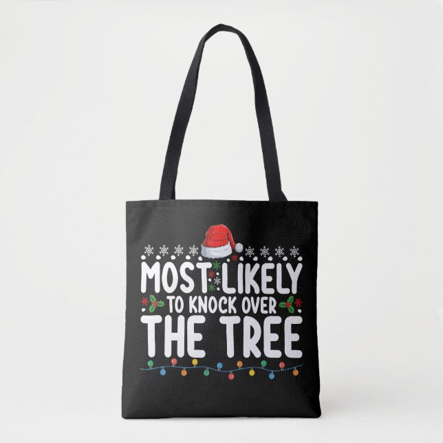 Bolsa Tote Mais Propenso A Derrubar A Árvore De Natal (Frente)