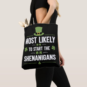 Bolsa Tote Mais Propenso a Iniciar as Travessuras de St Patri