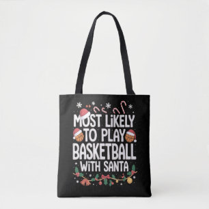 Bolsa Tote Mais Propenso a Jogar Basquete com a Família do Pa