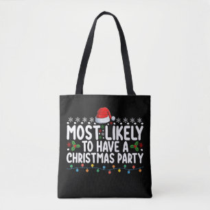 Bolsa Tote Mais Propenso a Ter uma Família em Festa de Natal