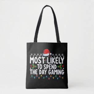 Bolsa Tote Mais Provável a Passar o Dia Jogando no Natal