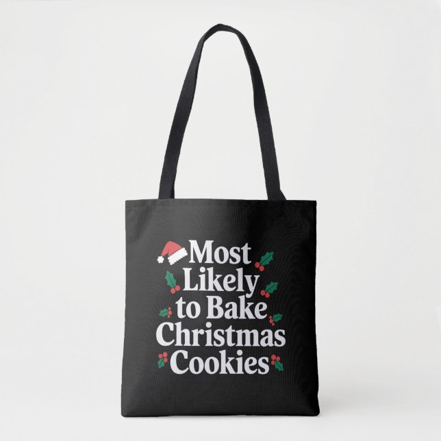 Bolsa Tote Mais Provável Para A Família De Cookies De Natal A (Frente)