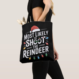 Bolsa Tote Mais Provável Para Atirar No Natal Da Família Rein