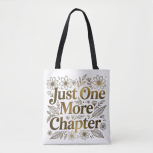 Bolsa Tote Mais um Capítulo Presente Floral para Amantes de L