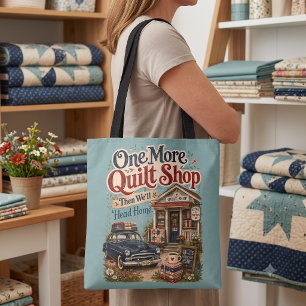 Bolsa Tote Mais uma Cena de Chalé Vintage de Loja de Colchas