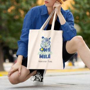 Bolsa Tote Mais Uma Milha De Tigre Azul Motivacional