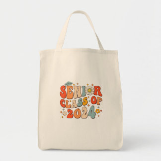 Bolsa Tote Mais velho De Graduação Retro 24 Classe De Graduaç